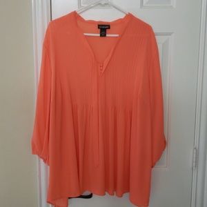 Lane Bryant semi sheer top